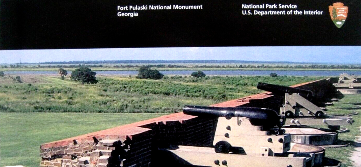 Fort Pulaski National Monument National Park Service Unigrid Brochure Map