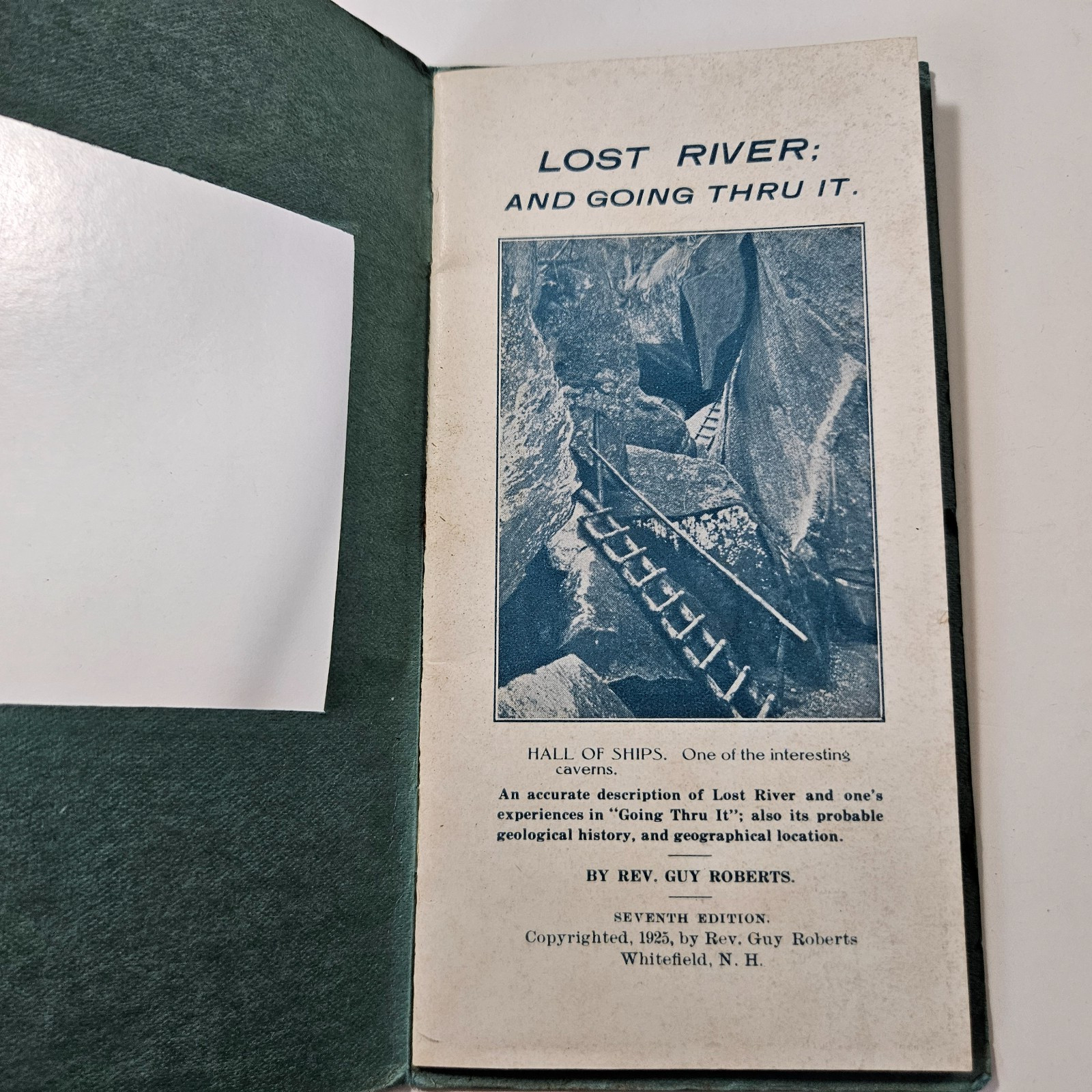 Original Near Mint 1925 Illustrated Lost River White Mountains NH Guide
