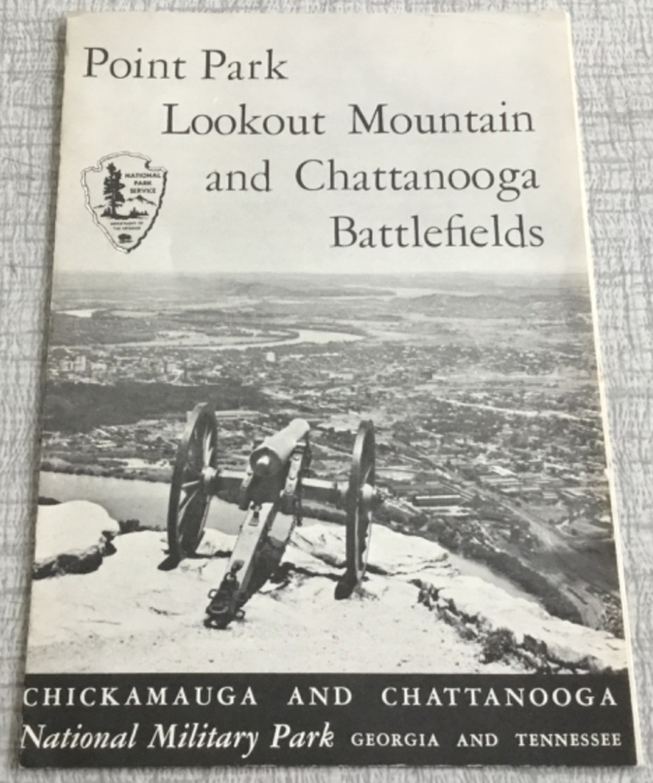 Point Park Lookout Mountain Chattanooga Battlefields Brochure Map 1961