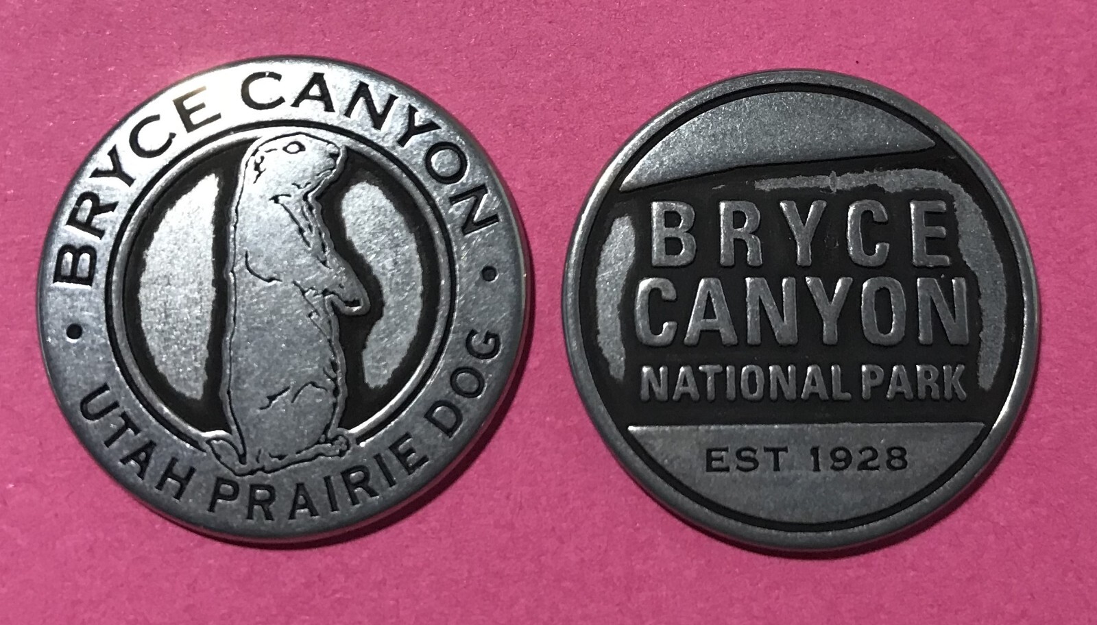 Bryce Canyon National Park Vintage Design Utah Prairie Dog Token