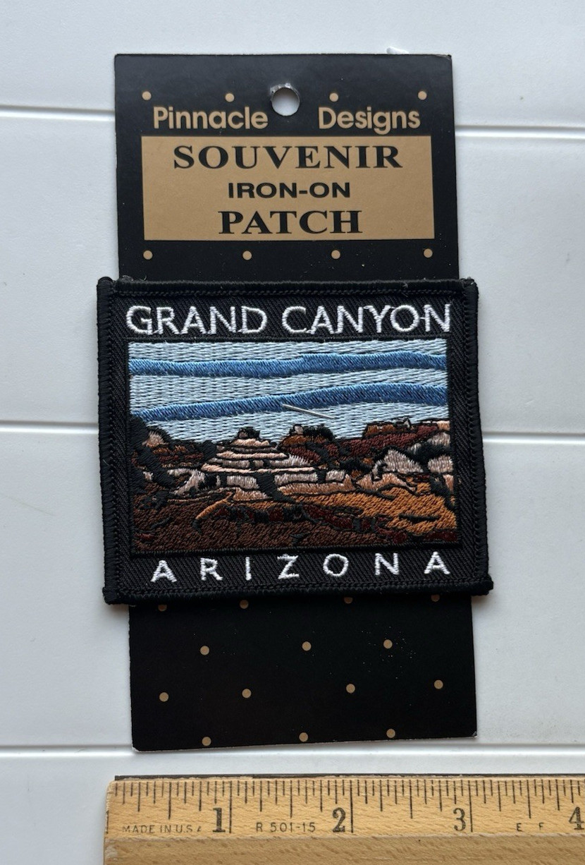NIP Grand Canyon National Park Badlands Arizona Black Embroidered Iron-on Patch