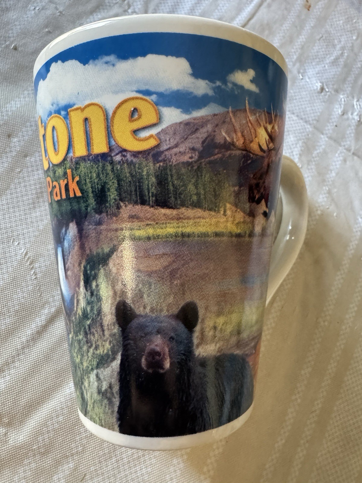 Yellowstone National Park Ceramic Coffee Cup Mug VTG NIB. 16oz