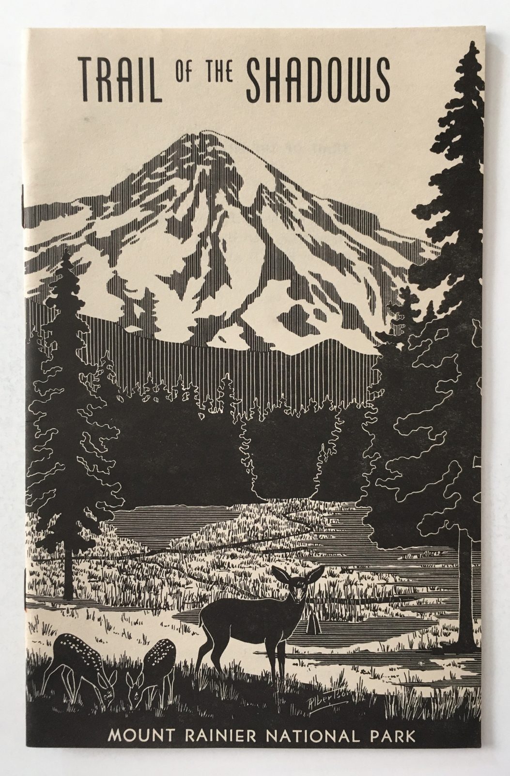 Vtg Mount Rainier National Park Trail of the Shadows Trail Washington Guide. Z