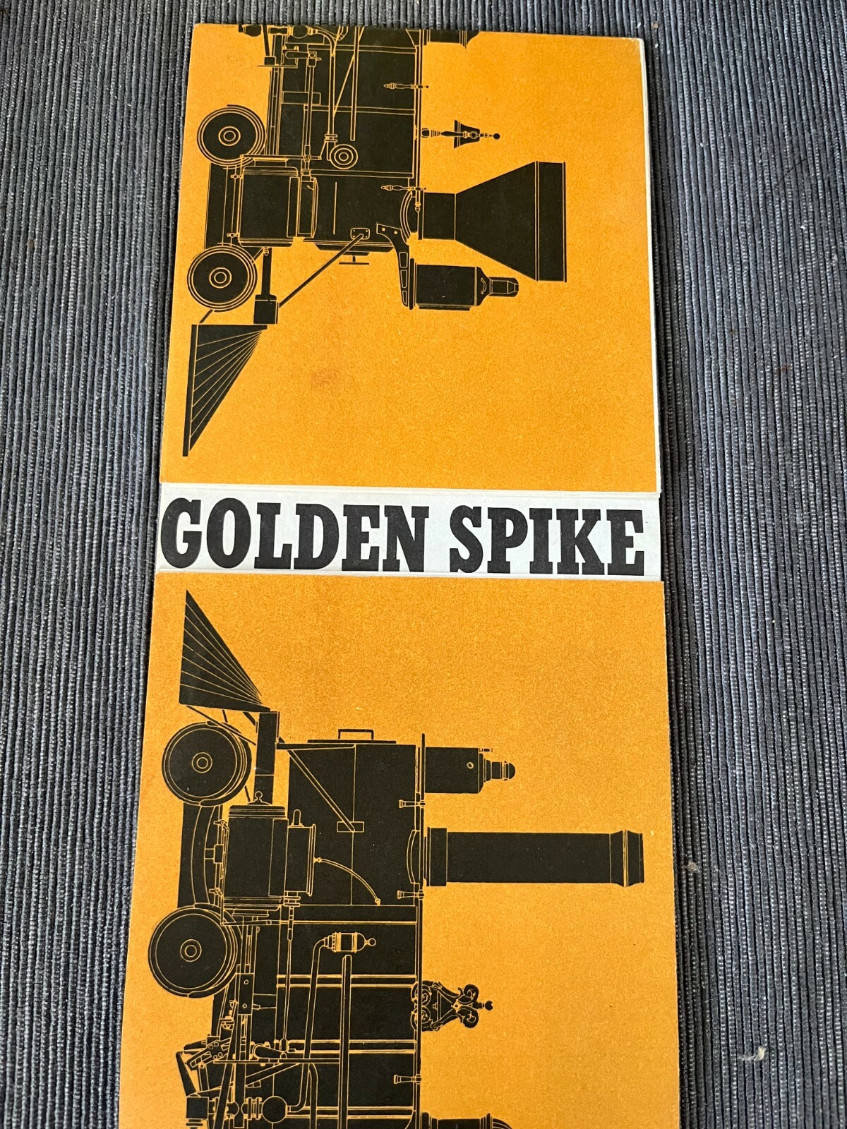 Golden Spike National Park 1969 Railroad Train Guide Map & Tourist Brochure