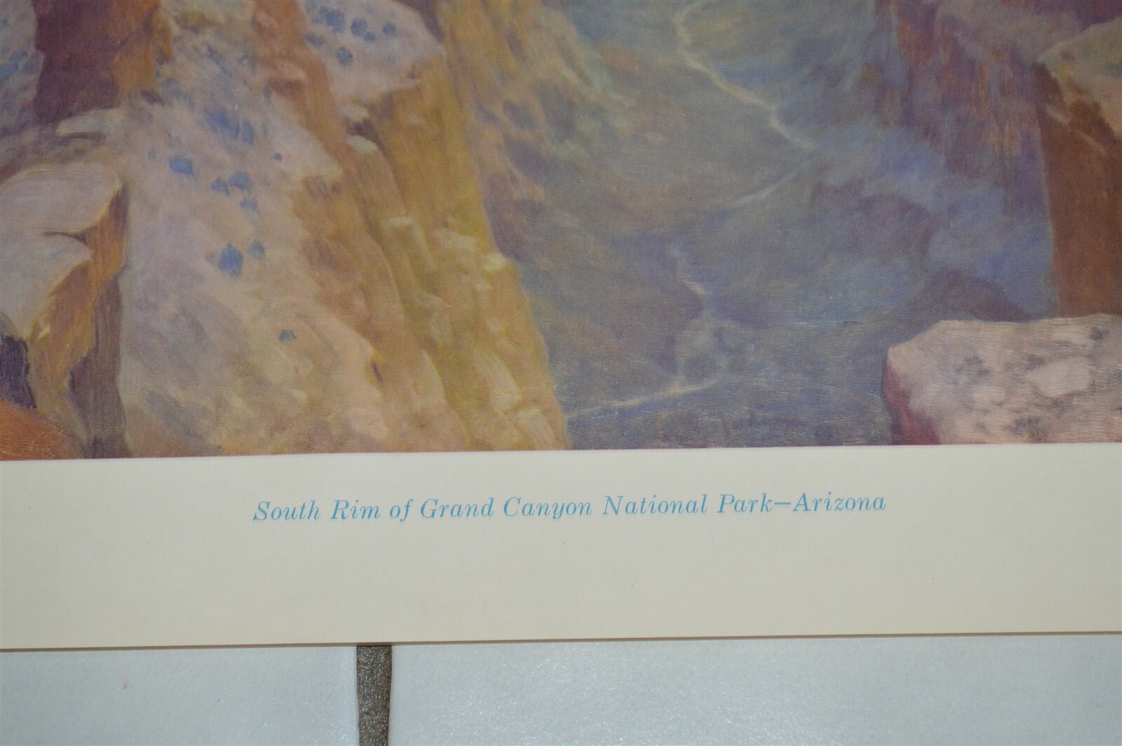 1955 LARGE Print Santa Fe RR South Rim Grand Canyon