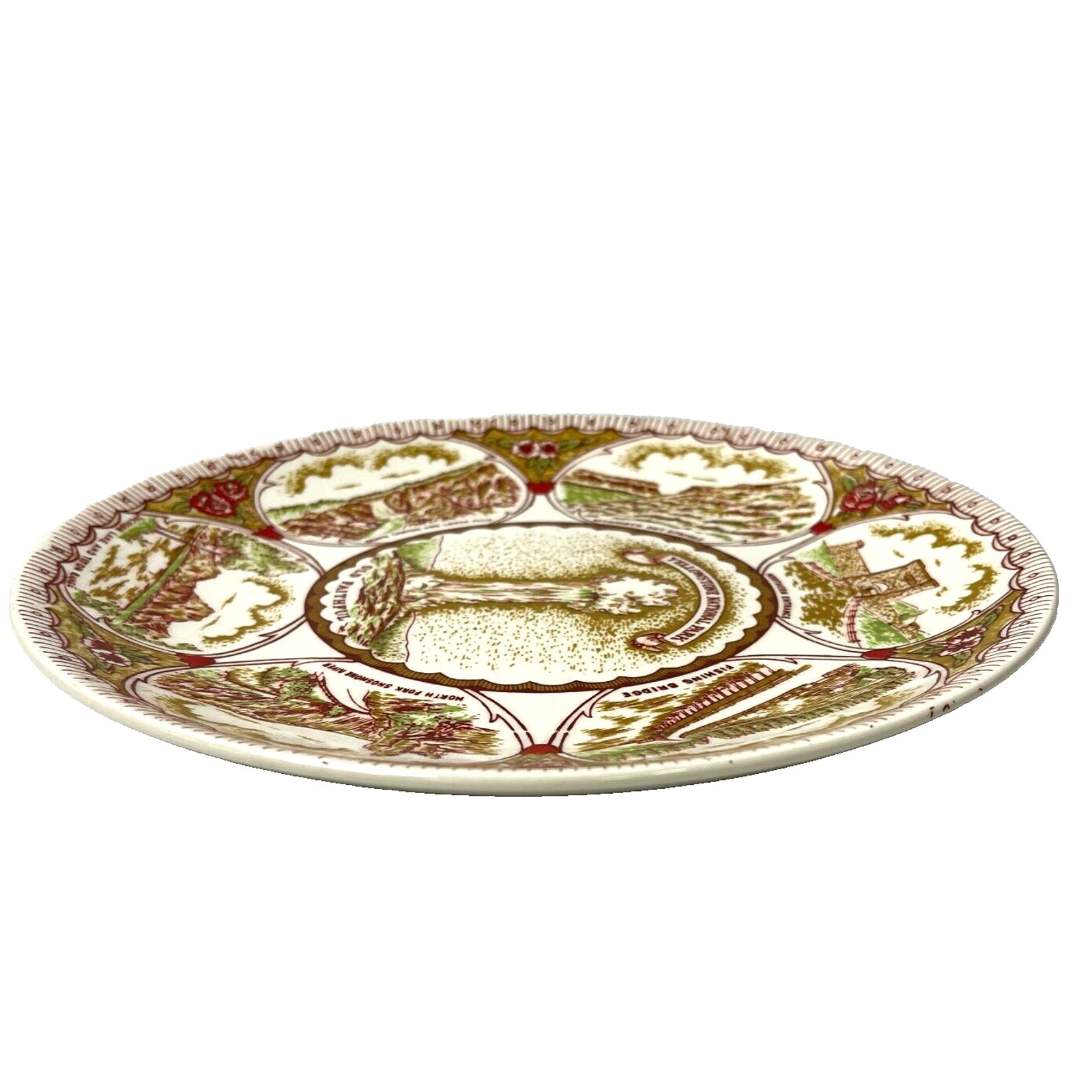 Vintage Yellowstone National Park Decorative Collectible Souvenir Plate 9 inch