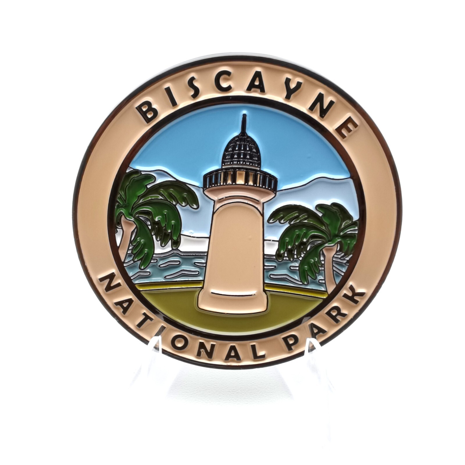 Cre8Travel Biscayne National Park Collectible Magnet – Enamel Finish, 52mm NEW