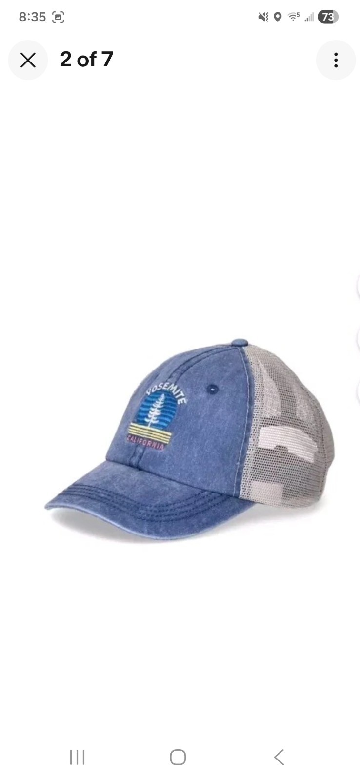 Yosemite National Park California Baseball Hat Ball cap Trucker adjustable NEW
