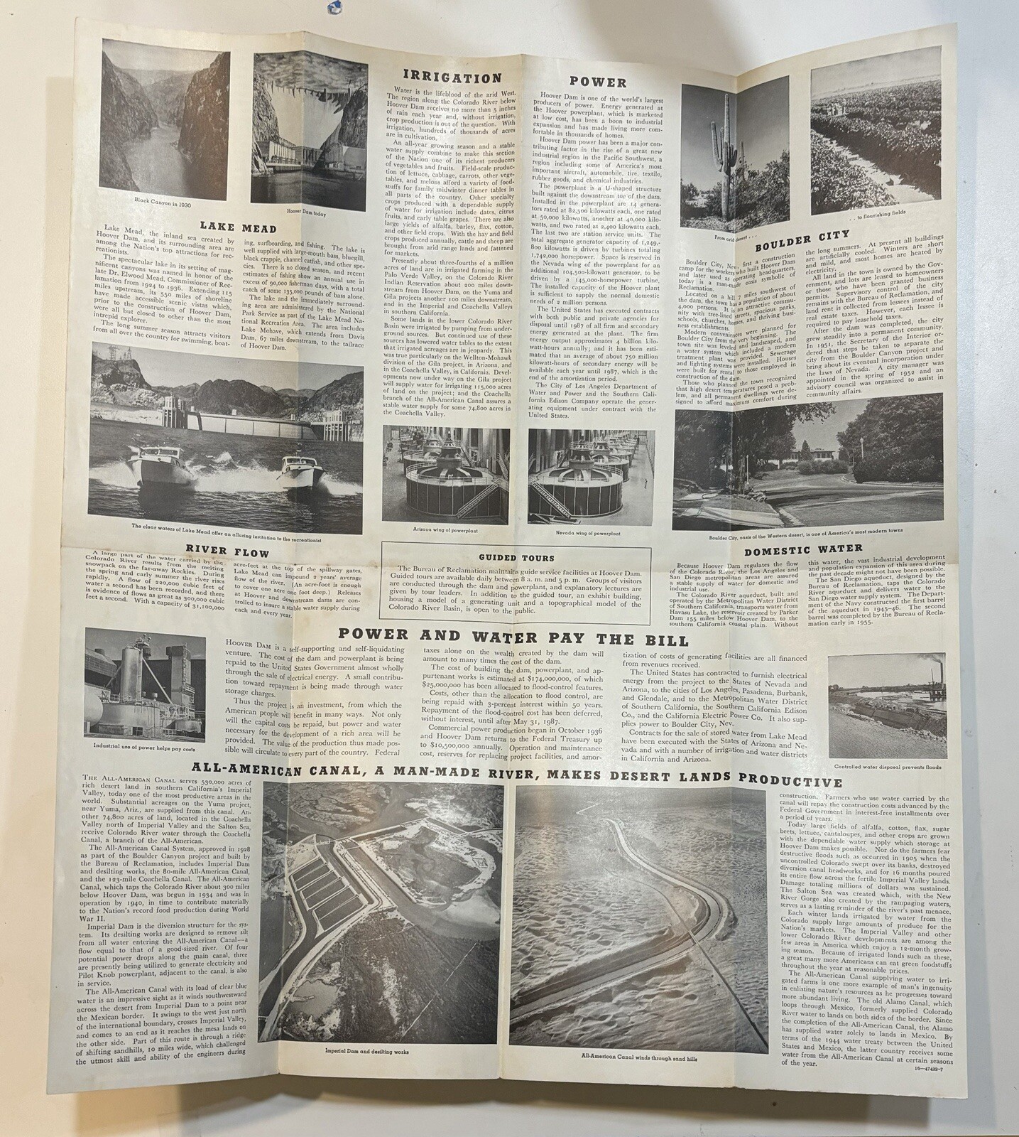 Vintage Travel Brochures – The Grand Canyon Hoover Dam Yosemite National Park