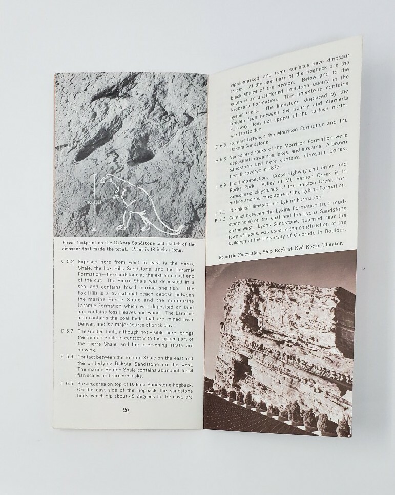 1967 Vintage Brochure – Denver’s Geologic Setting – USGS – USDOI
