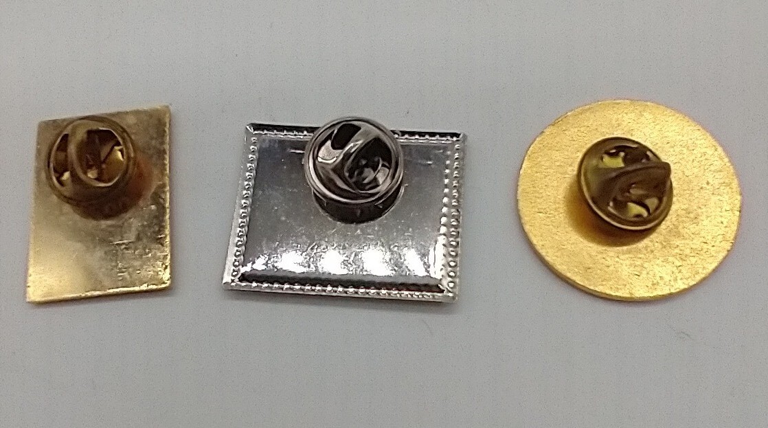 Vintage Wyoming Pikes Peak Area Durango Colorado Pins Set Of 3 Gold Silver
