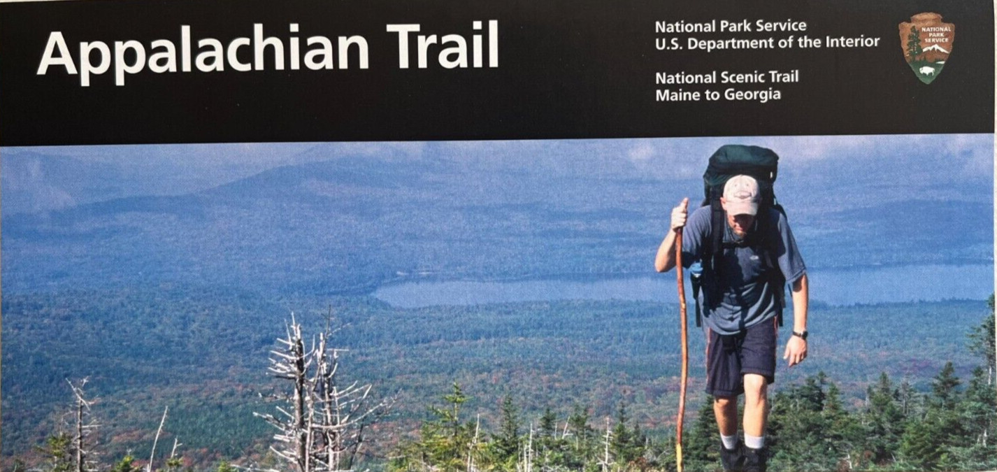 Newest APPALACHIAN TRAIL NATIONAL PARK SERVICE UNIGRID BROCHURE/MAP GPO 2023