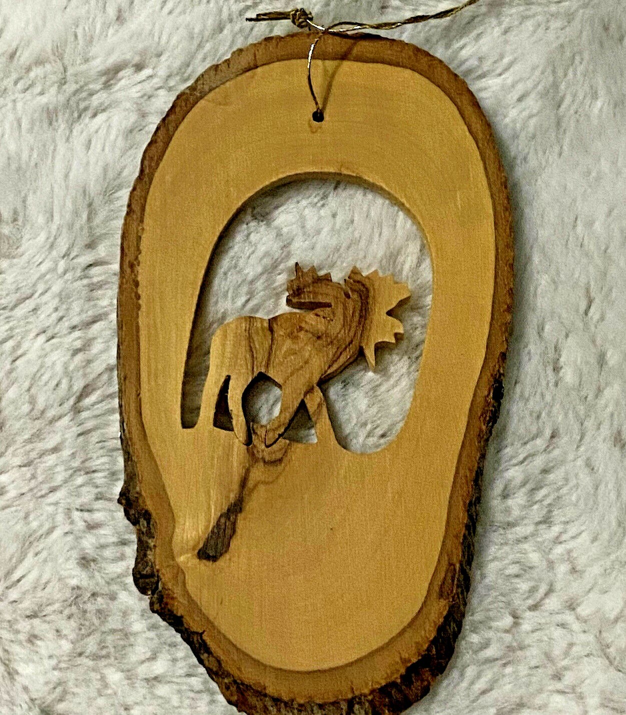 Yellowstone National Park Wooden Ornament Die Cut Moose Retro Souvenir Unique