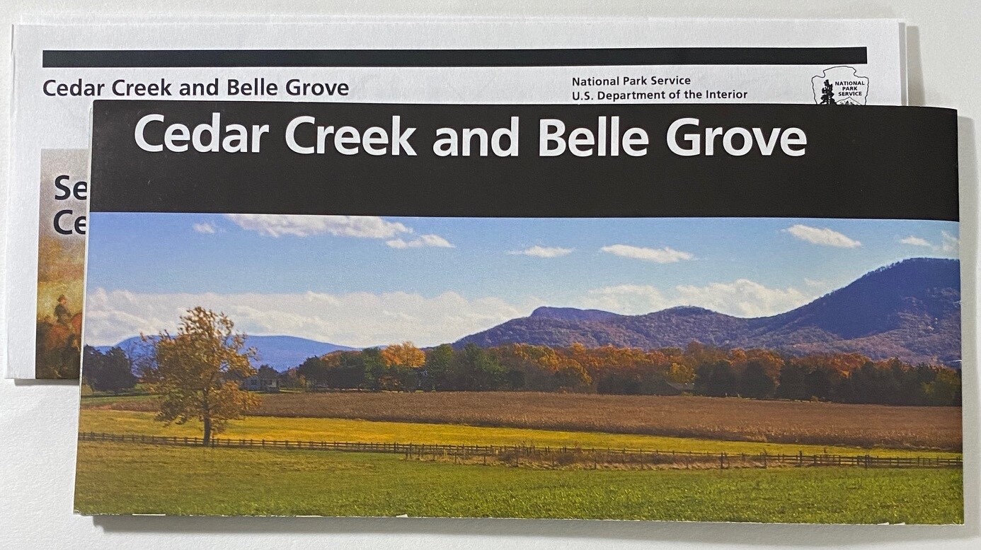 CEDAR CREEK and BELLE GROVE National Military Park NEW UNIGRID BROCHURE, MAP