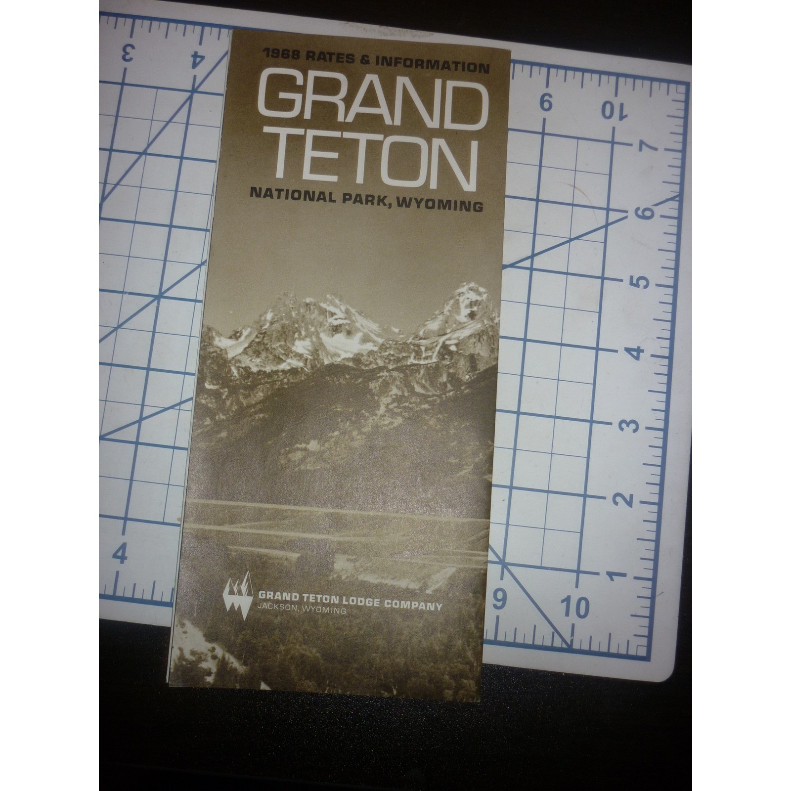 Vintage 1968 Grand Teton National Park Wyoming Travel Brochure Rates Map Lodge