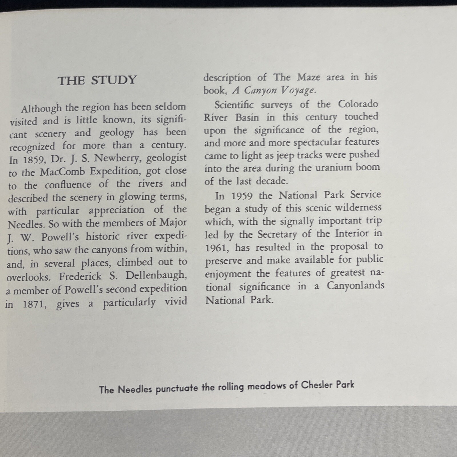 Canyonlands National Park Proposal 1962 Map Info Park Plan Impact Vintage + News