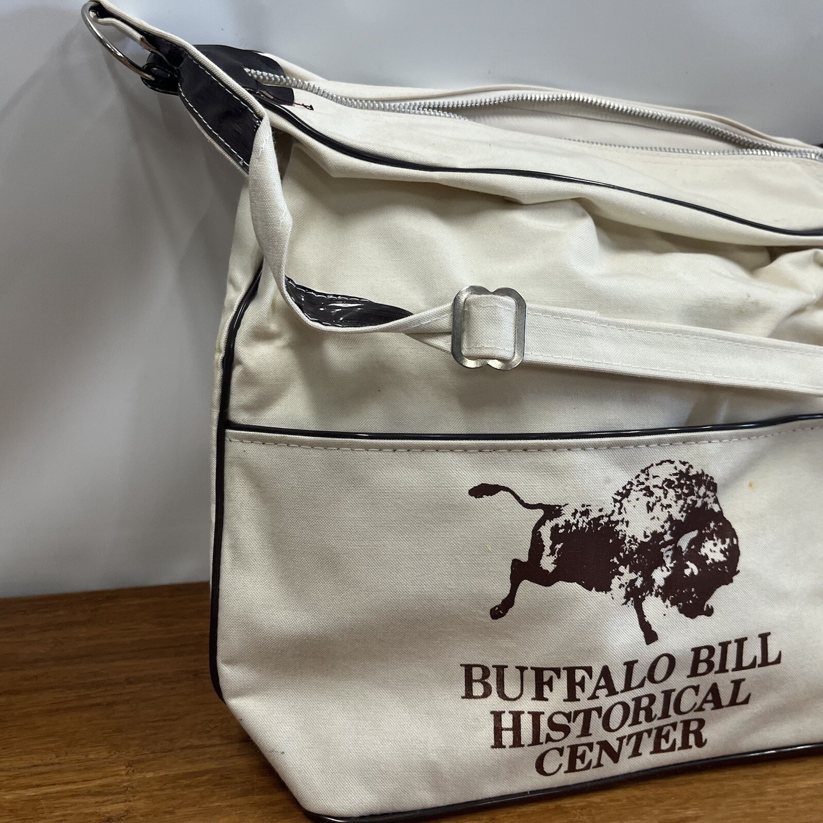 Buffalo Bill Historical Center Art Animals VTG 80s Souvenir Shoulder Bag Canvas