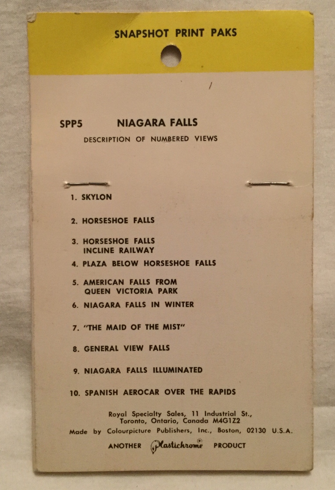 Vintage Niagara Falls Canada 10 Assorted Snapshot Prints Pack