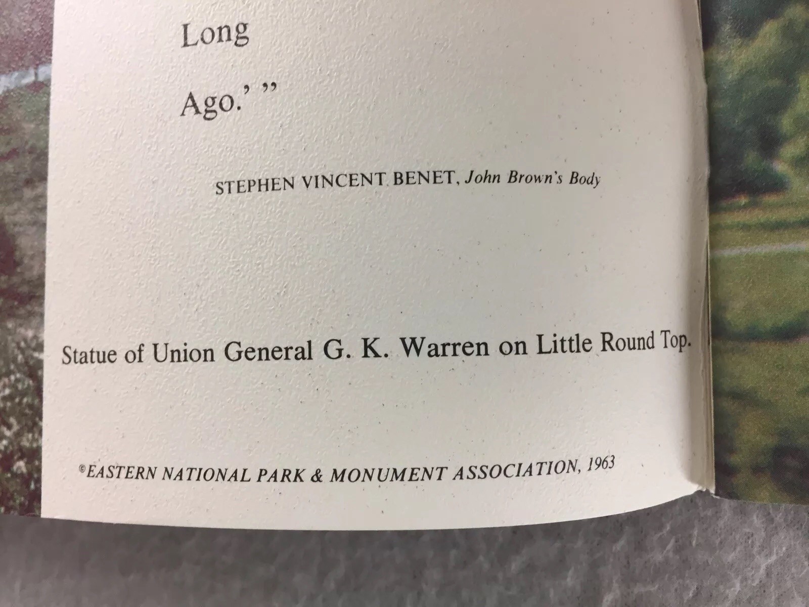 Gettysburg High Water Mark of The Confederacy Booklet 1963 Eastern National Park