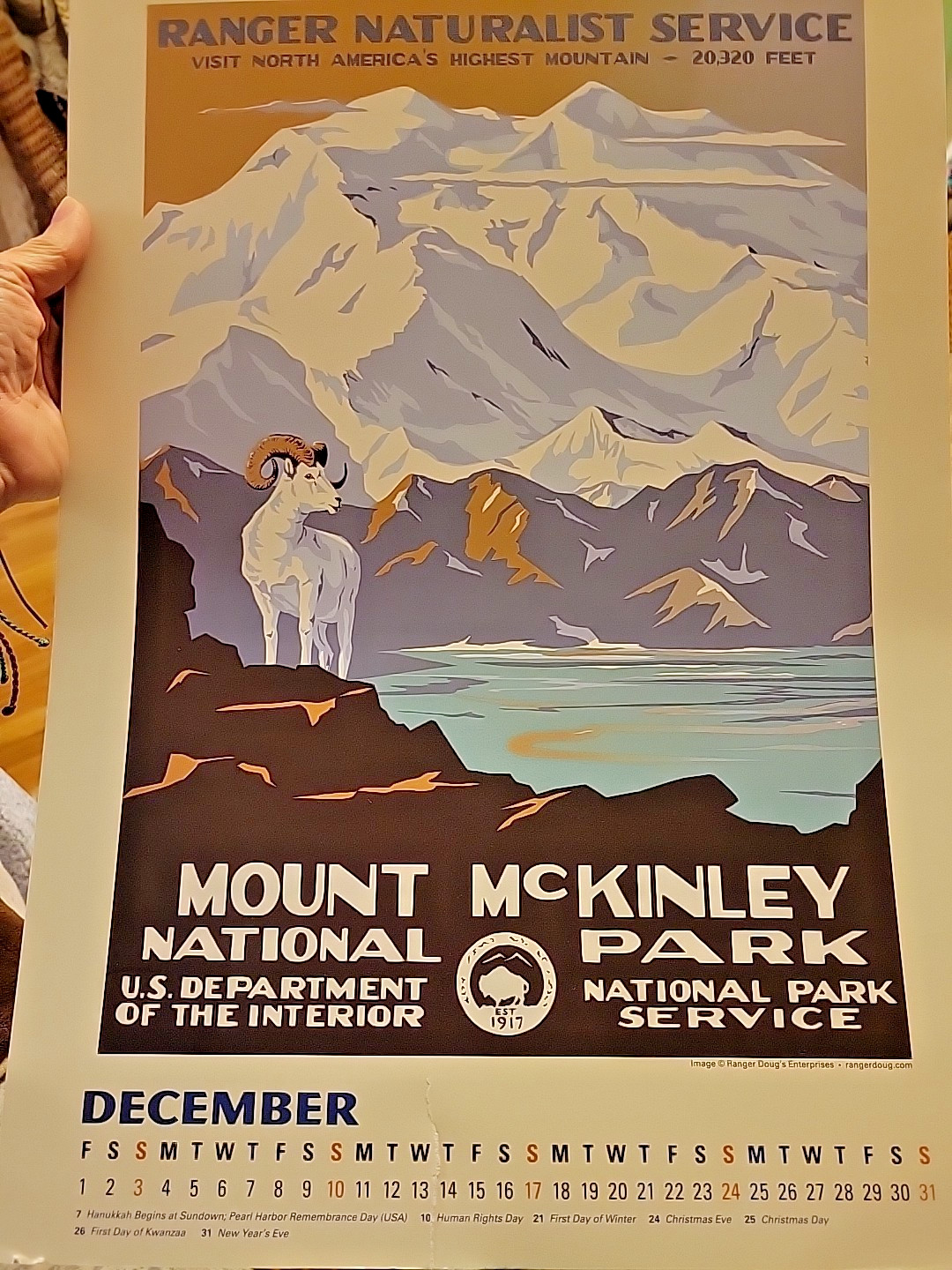 2023 NATIONAL PARKS POSTER ART OF THE WPA OVERSIZE WALL CALENDAR 19″x13.5″ READ