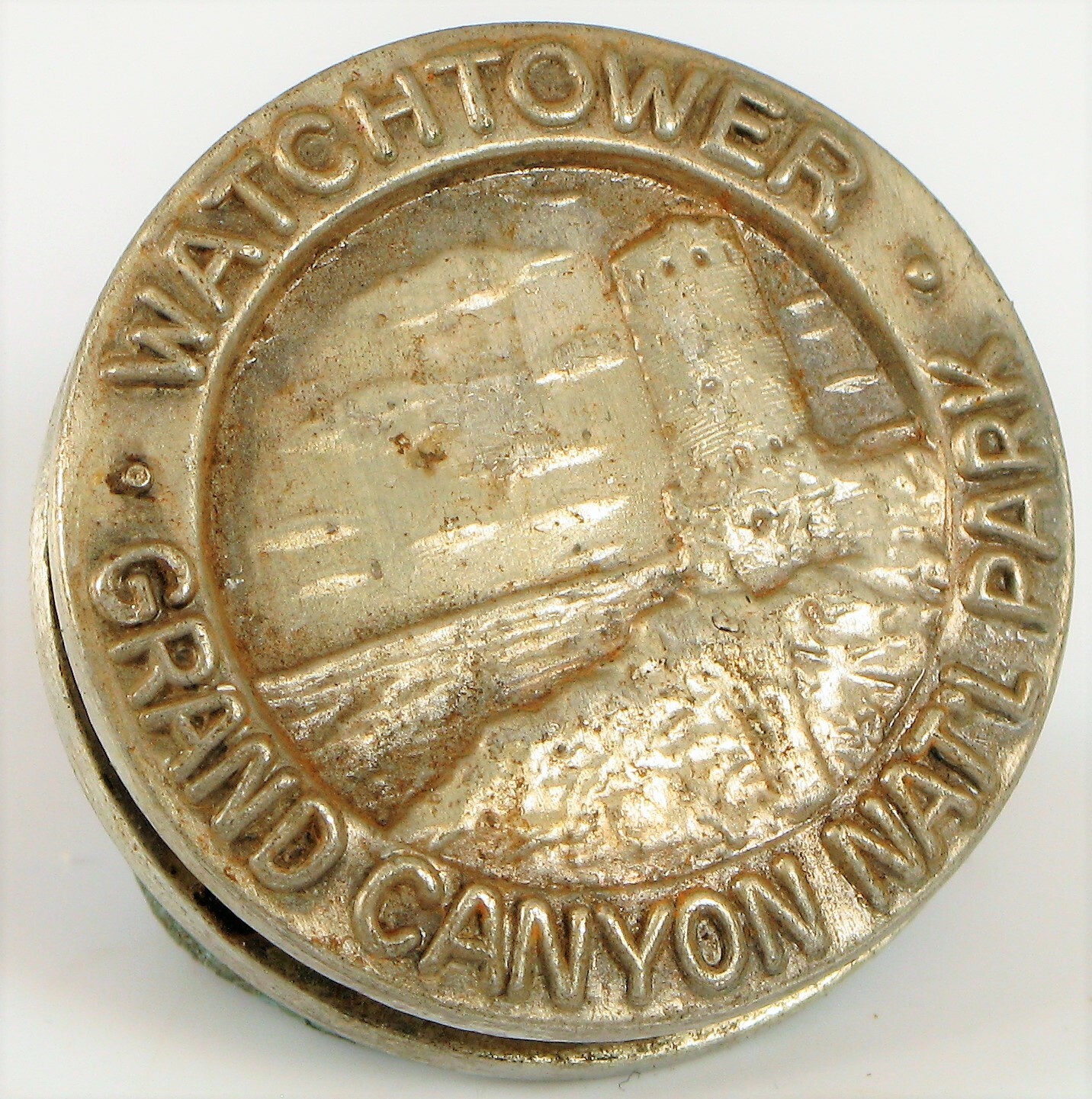 VTG DESIGNER BATES & KLINKE SOUVENIR FOB TOKEN WATCHTOWER GRAND CANYON NATL PARK