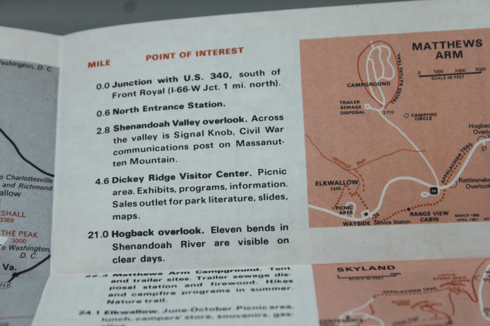 Hot Springs Arkansas National Park Travel brochures Shenandoah VA Vintage