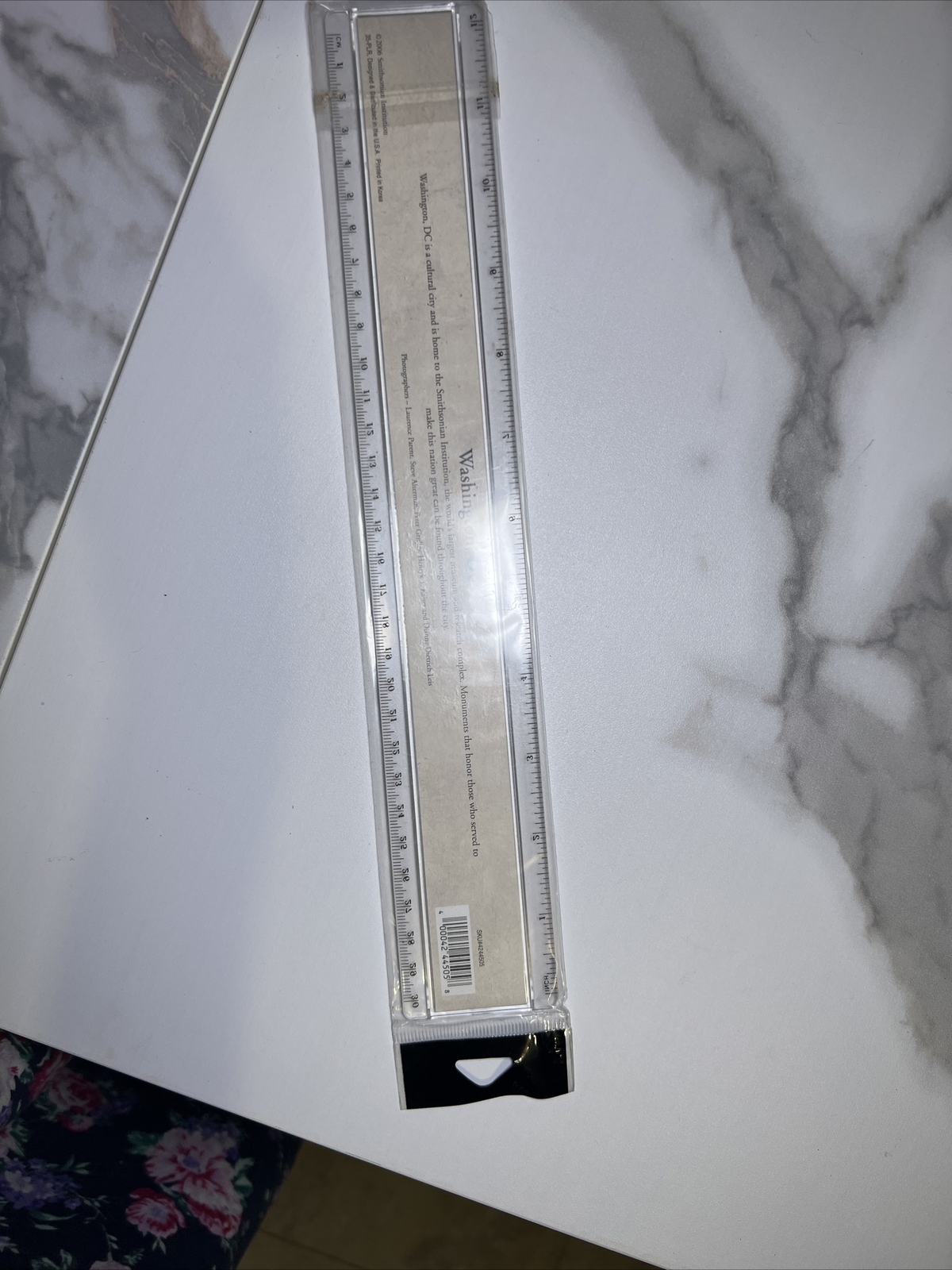 Washington DC Ruler Unopened