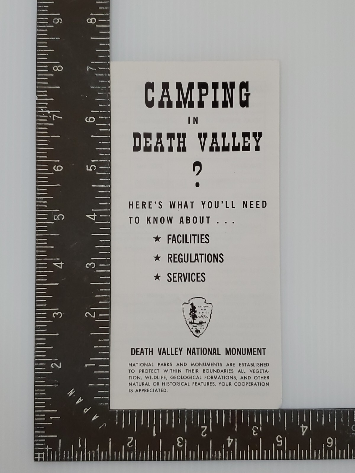 Vintage 1978 Camping in Death Valley National Monument – Travel Brochure!