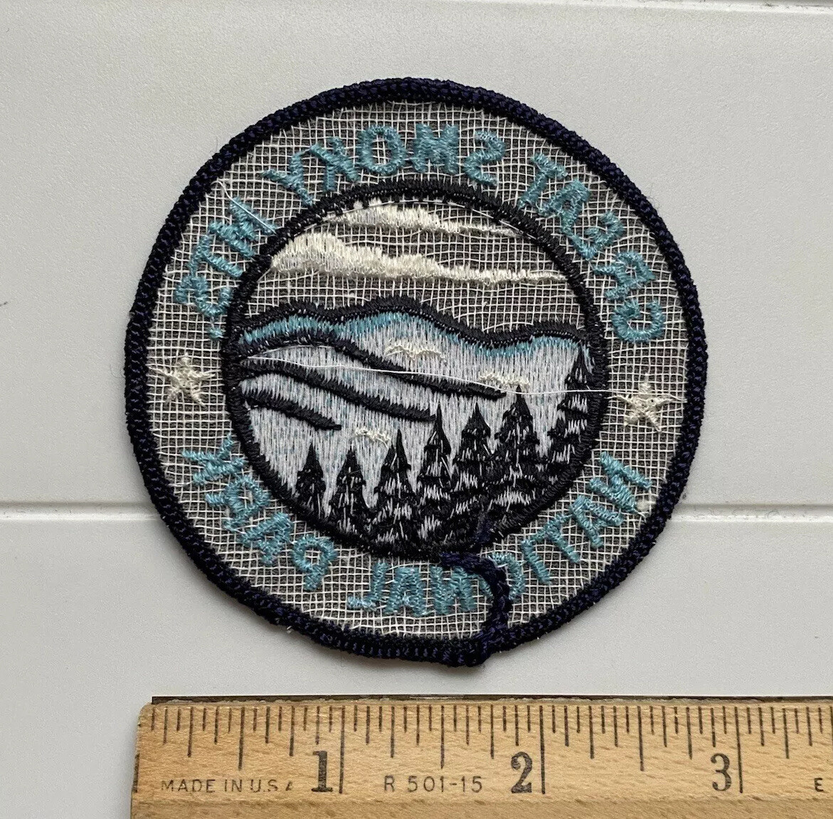 Great Smoky Mountains Mtns. National Park Round Embroidered Souvenir Patch Badge