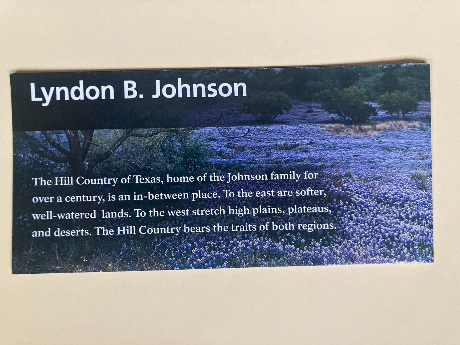 LYNDON B. JOHNSON NATIONAL PARK UNIGRID BROCHURE PASSPORT STAMPS TEXAS PRESIDENT