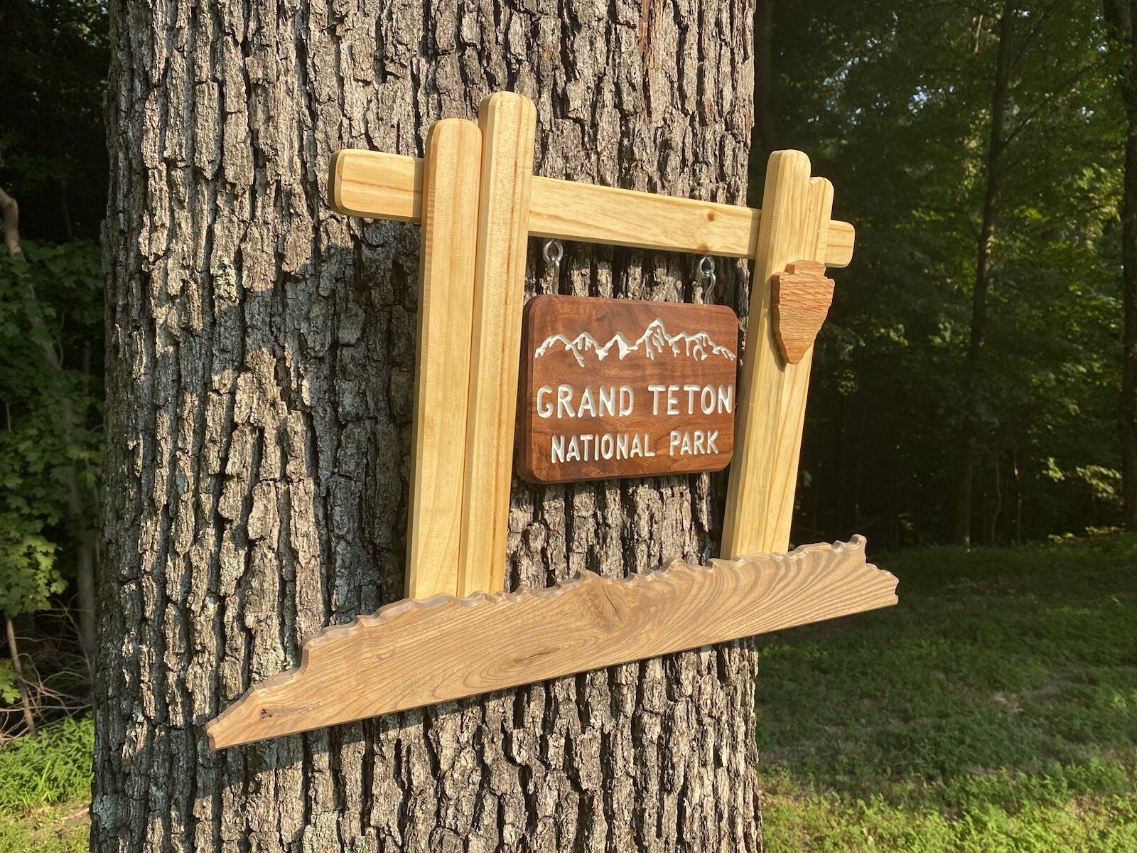 Grand Teton Nation Park Wall Décor Wyoming WY Jackson Hole Deluxe Entrance Sign
