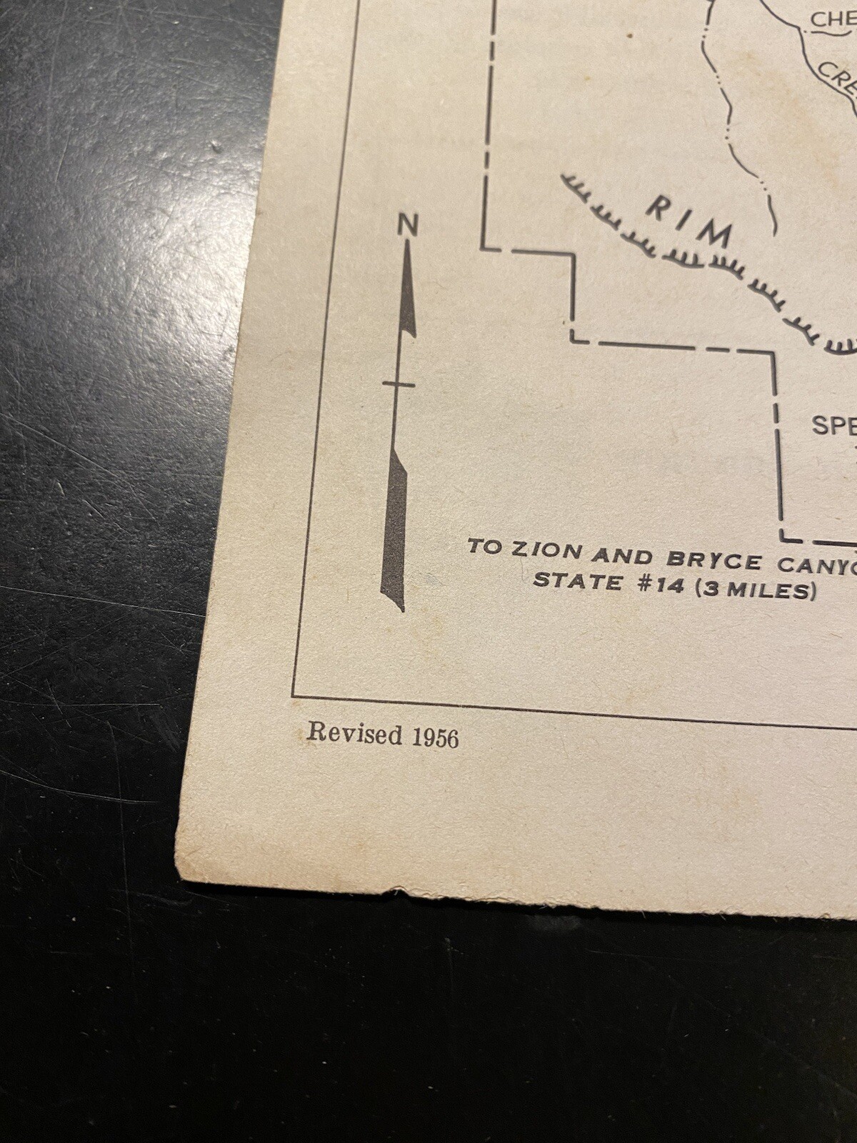 Dec 1953/1956 Cedar Breaks National Monument Utah Brochure Pamphlet MAP History