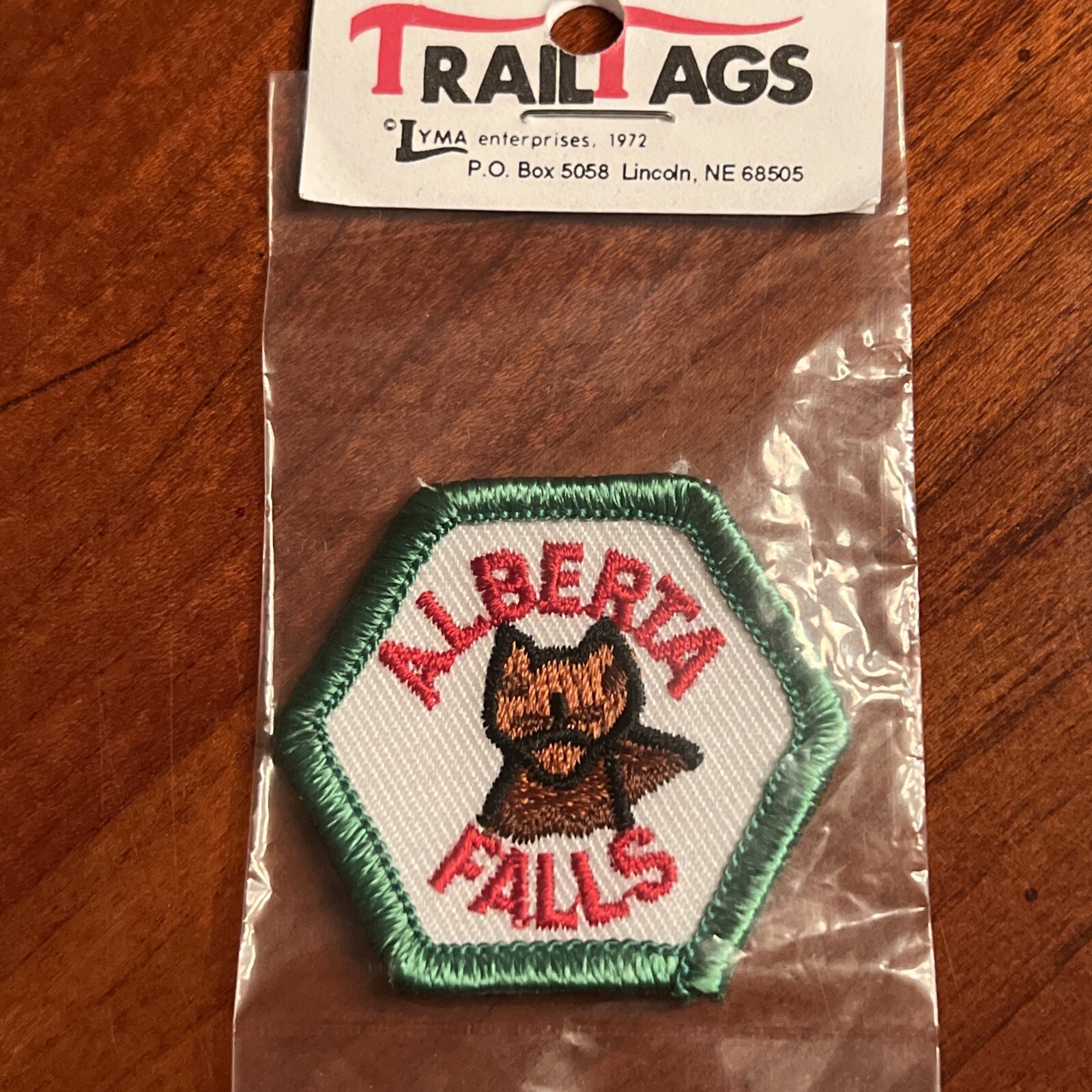 Alberta Falls CO Rocky Mountain National Park Trail Tag 1972 Patch Vintage NOS