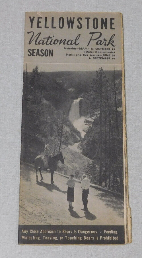 1930’s Yellowstone National Park tourist brochure