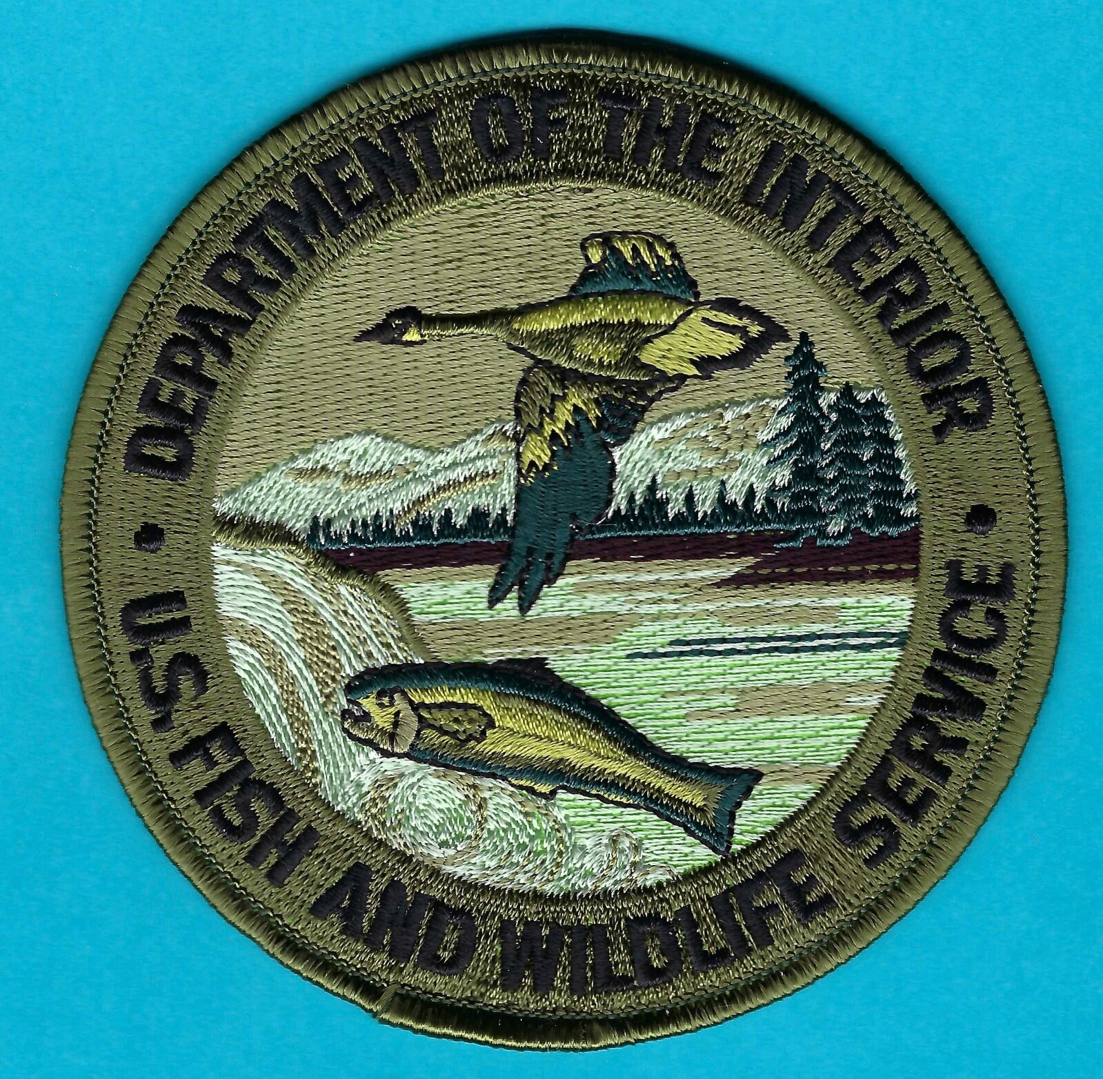 UNITED STATES FISH AND WILDLIFE SERVICE DEPARTMENT OF INTERIOR PATCH GREEN