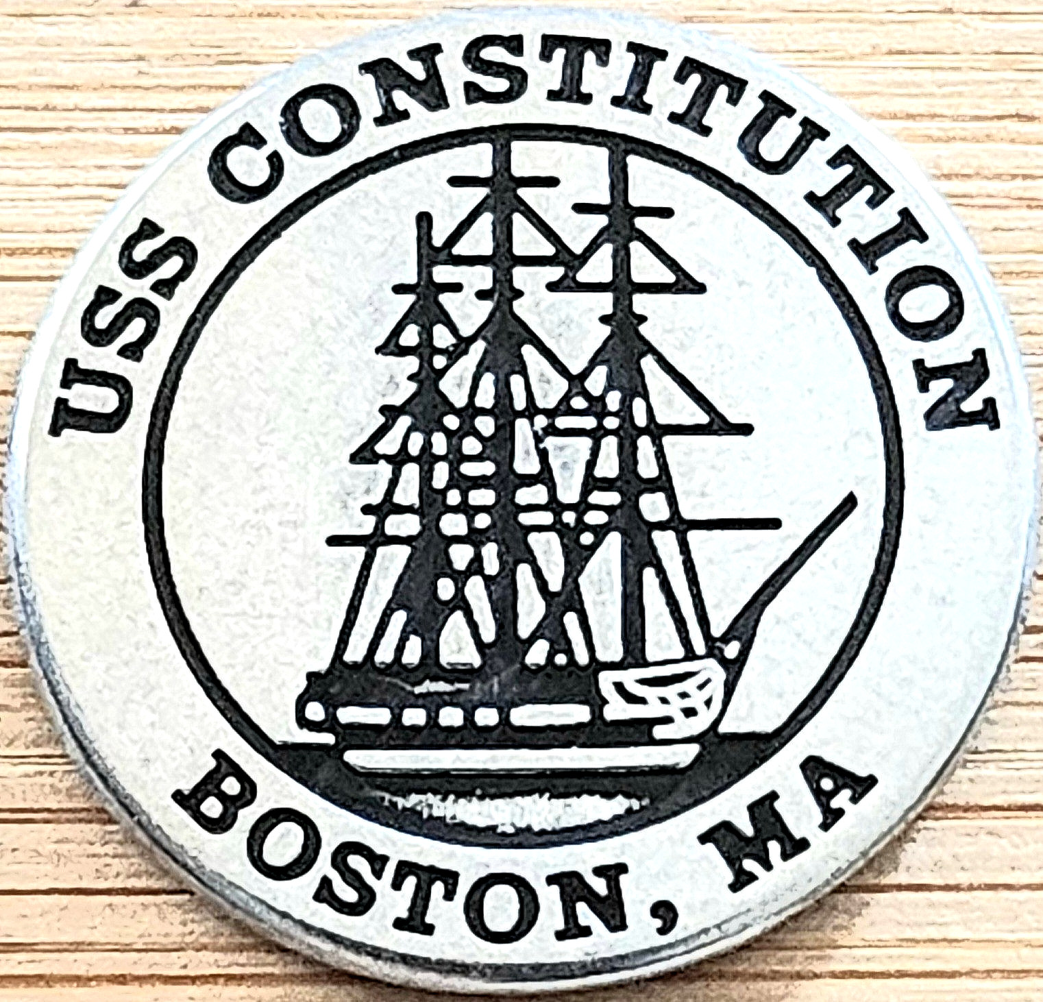 USS CONSTITUTION – OLD IRONSIDES – BOSTON MASSACHUSETTS NATIONAL PARK TYPE TOKEN
