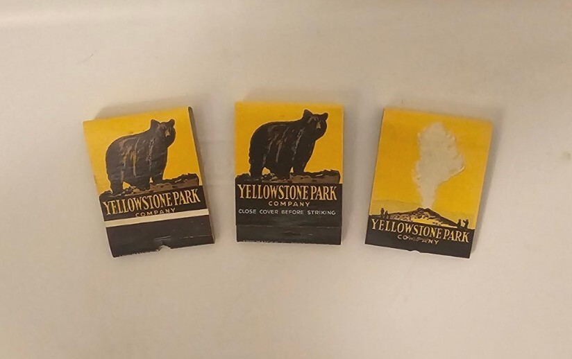 Vintage Yellowstone Park Company Matchbook 1960s Lot