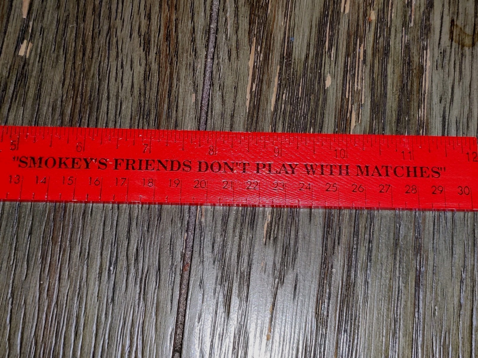 Smokey The Bear Wood Rulers Smokey’s Friends Don’t Play With Matches Forest Svc