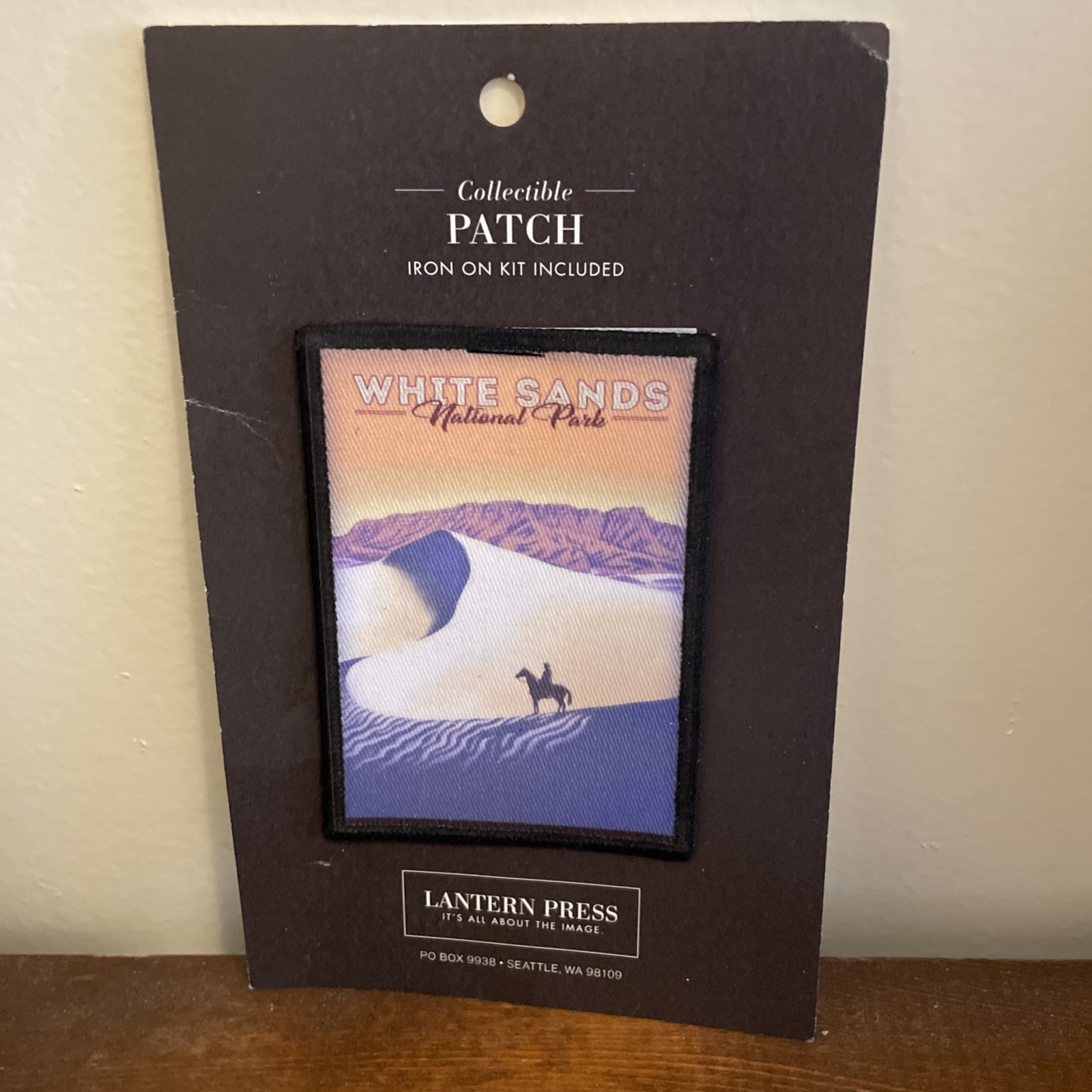 White Sands National Park New Mexico Souvenir Screenprint Iron-on Patch NEW