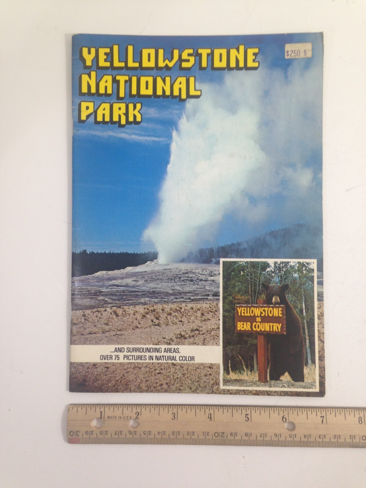 Vintage Yellowstone National Park brochure pamphlet tour guide souvenir vacation