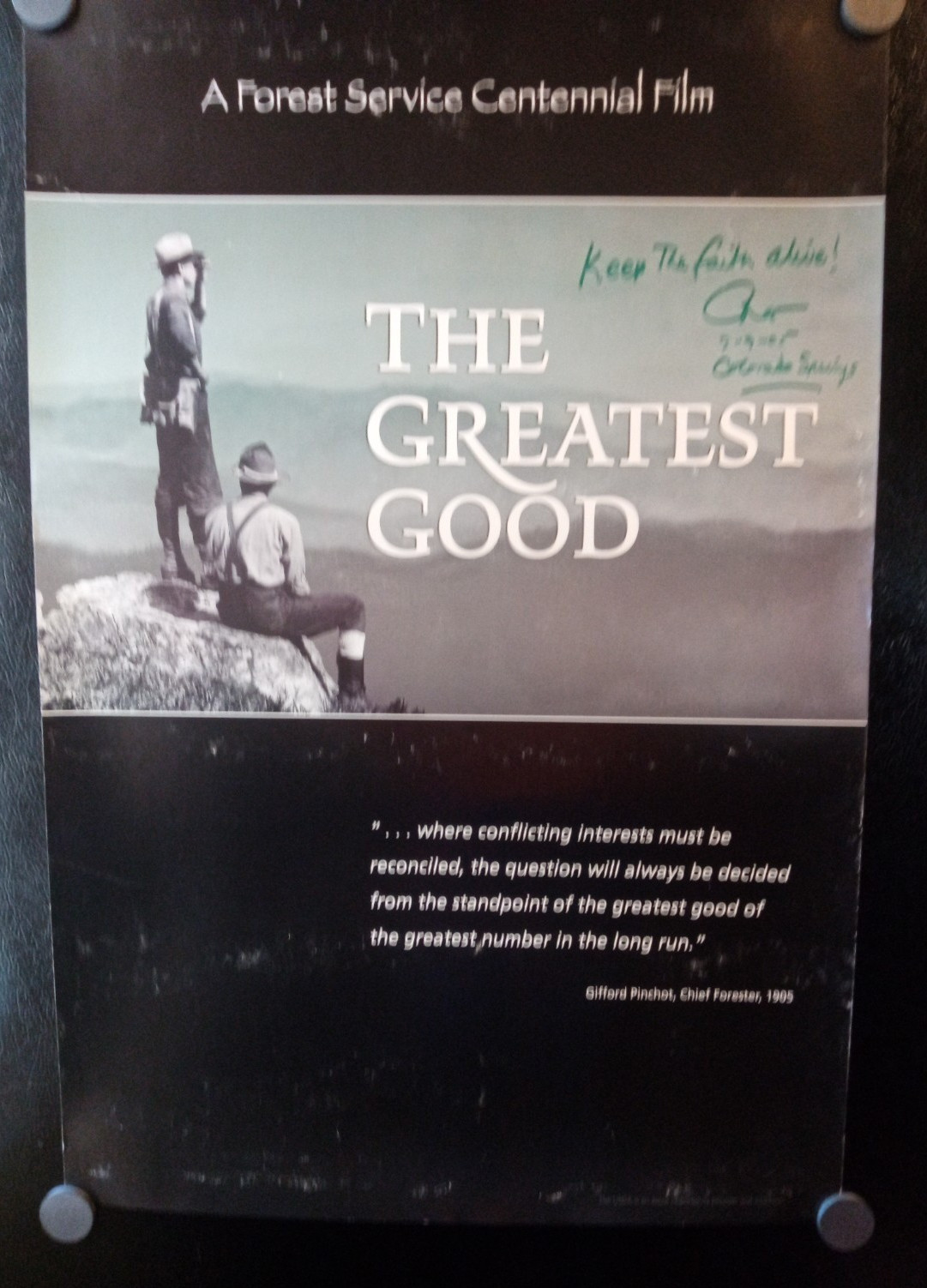 Lot of 3- Vintage National Forest Service Posters 100 yrs, Greatest Good, Refuge