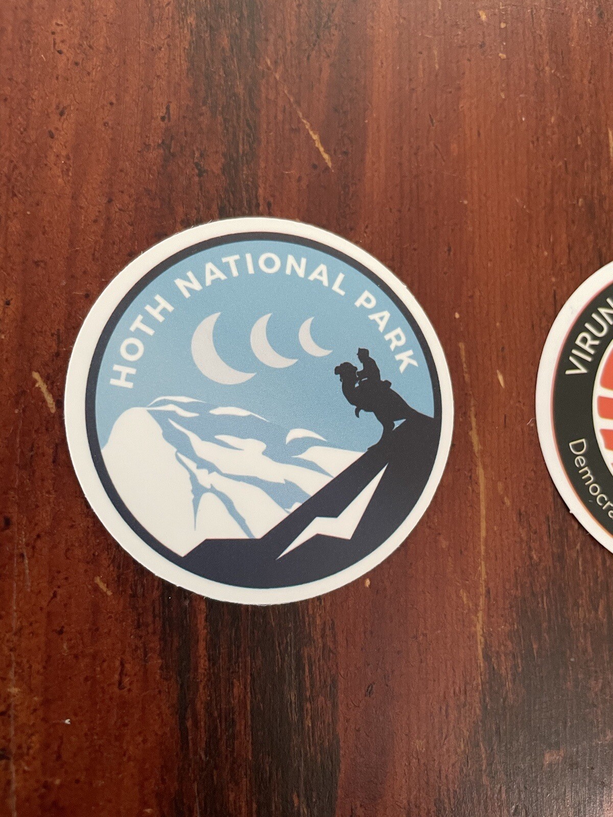2 Set Virunga & Hoth National Park Outdoor Wilderness Sticker Decal