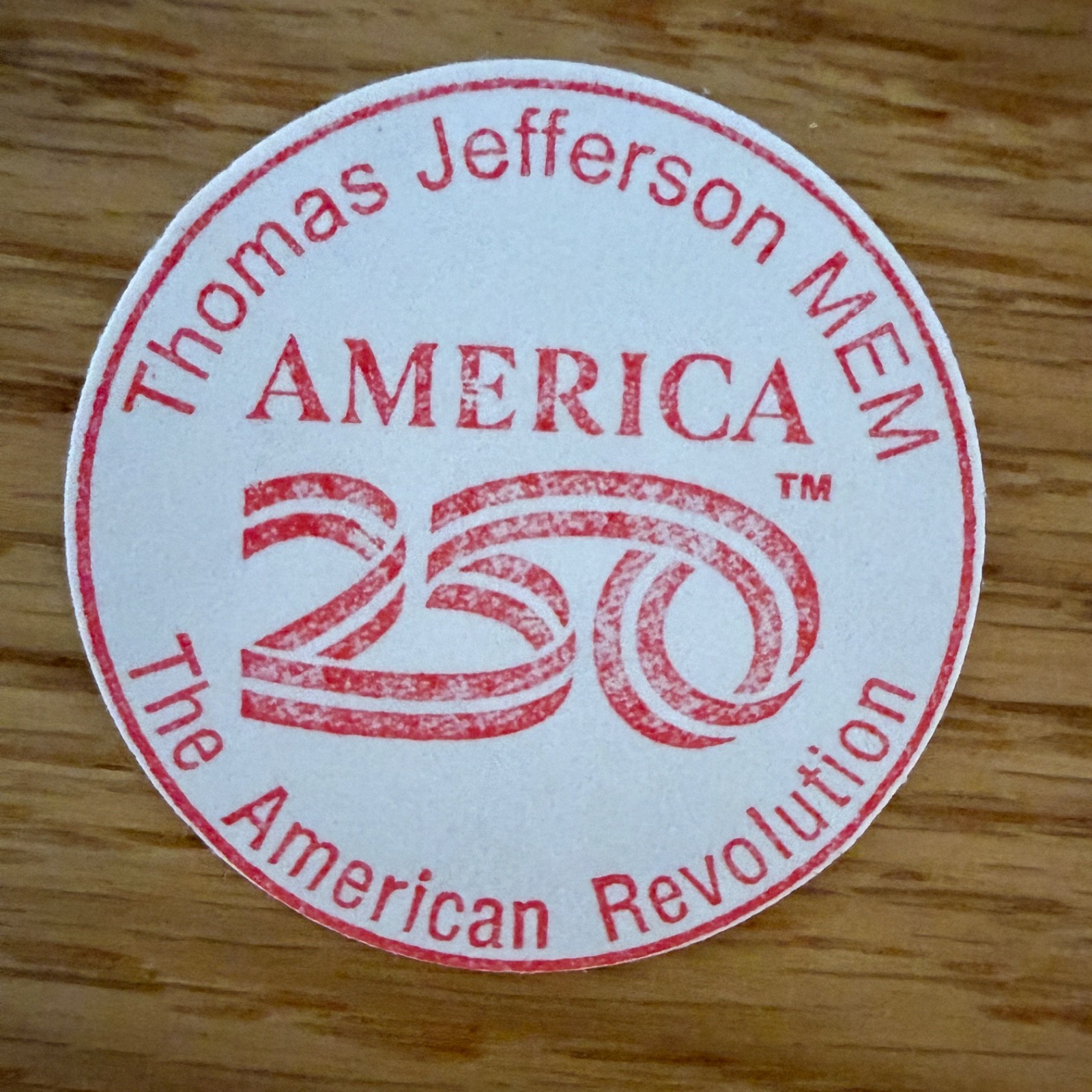 Thomas Jefferson Memorial America 250 National Park Passport Stamp