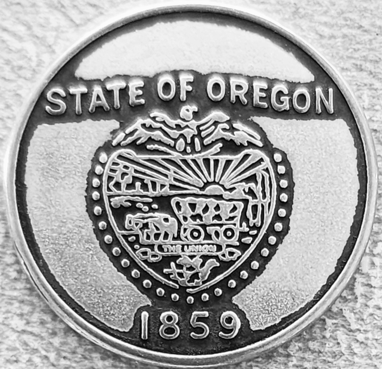 STATE OF OREGON – CAPITOL AND SEAL – NATIONAL PARK TYPE TOKEN – FREE SHIPPING