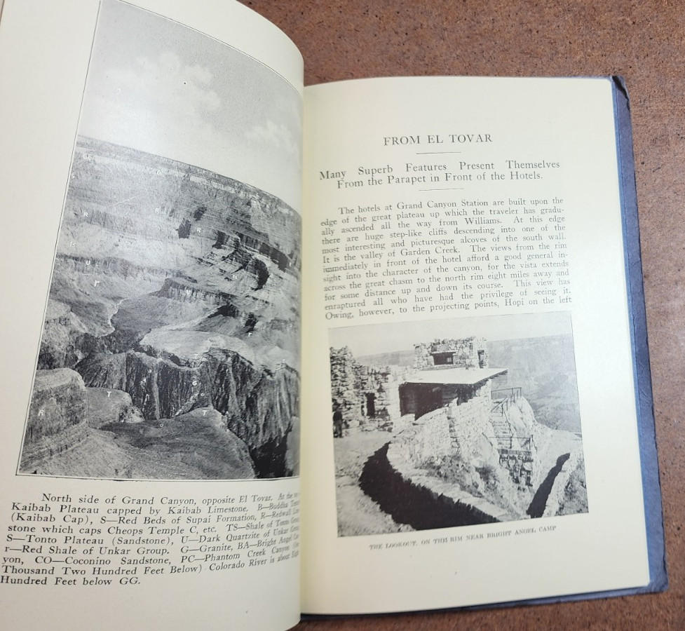 STORY OF THE GRAND CANYON OF ARIZONA Book BY FRED HARVEY 1921 Book & Poster