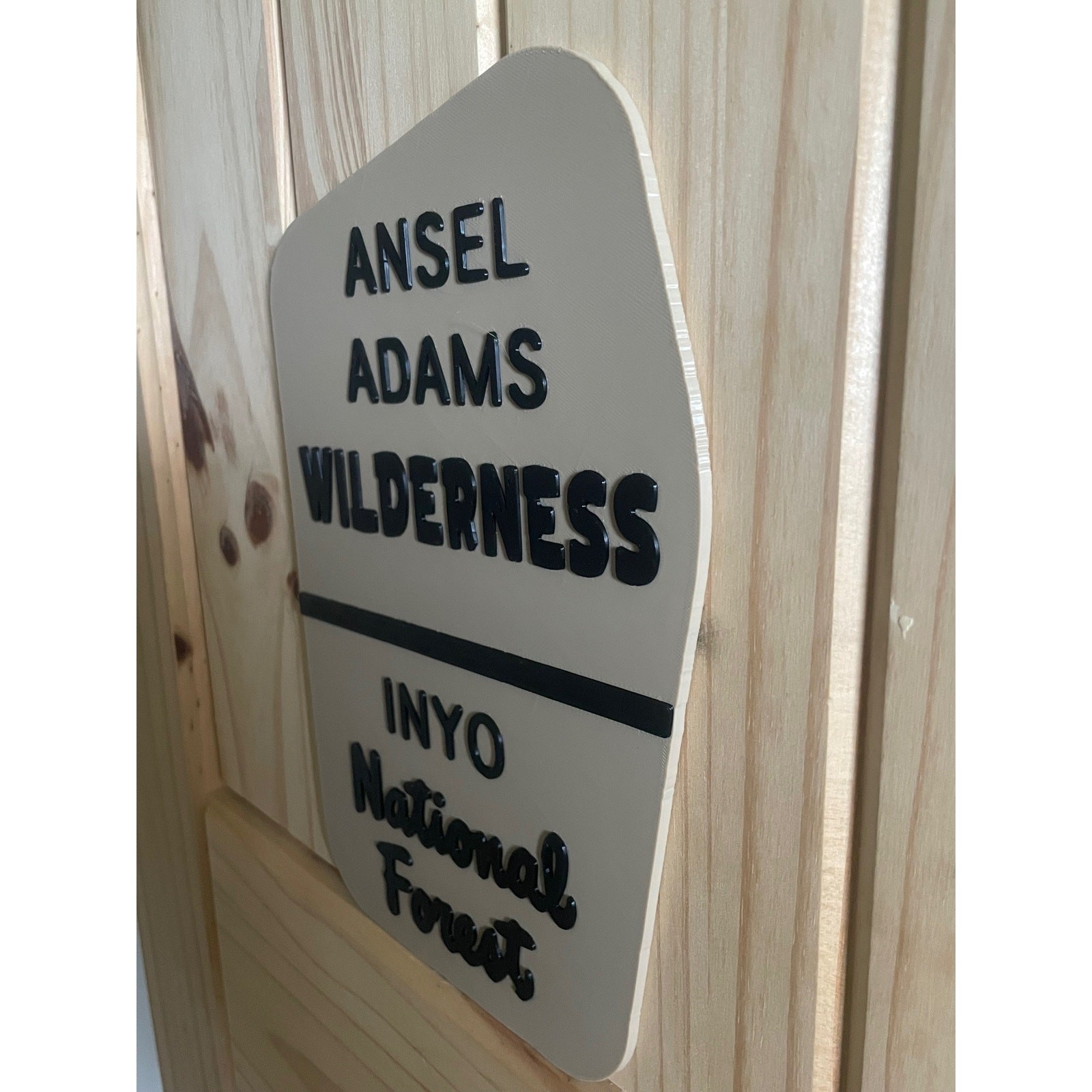 Ansel Adams Wilderness Inyo National Forest Sign California Nevada Hike Camp