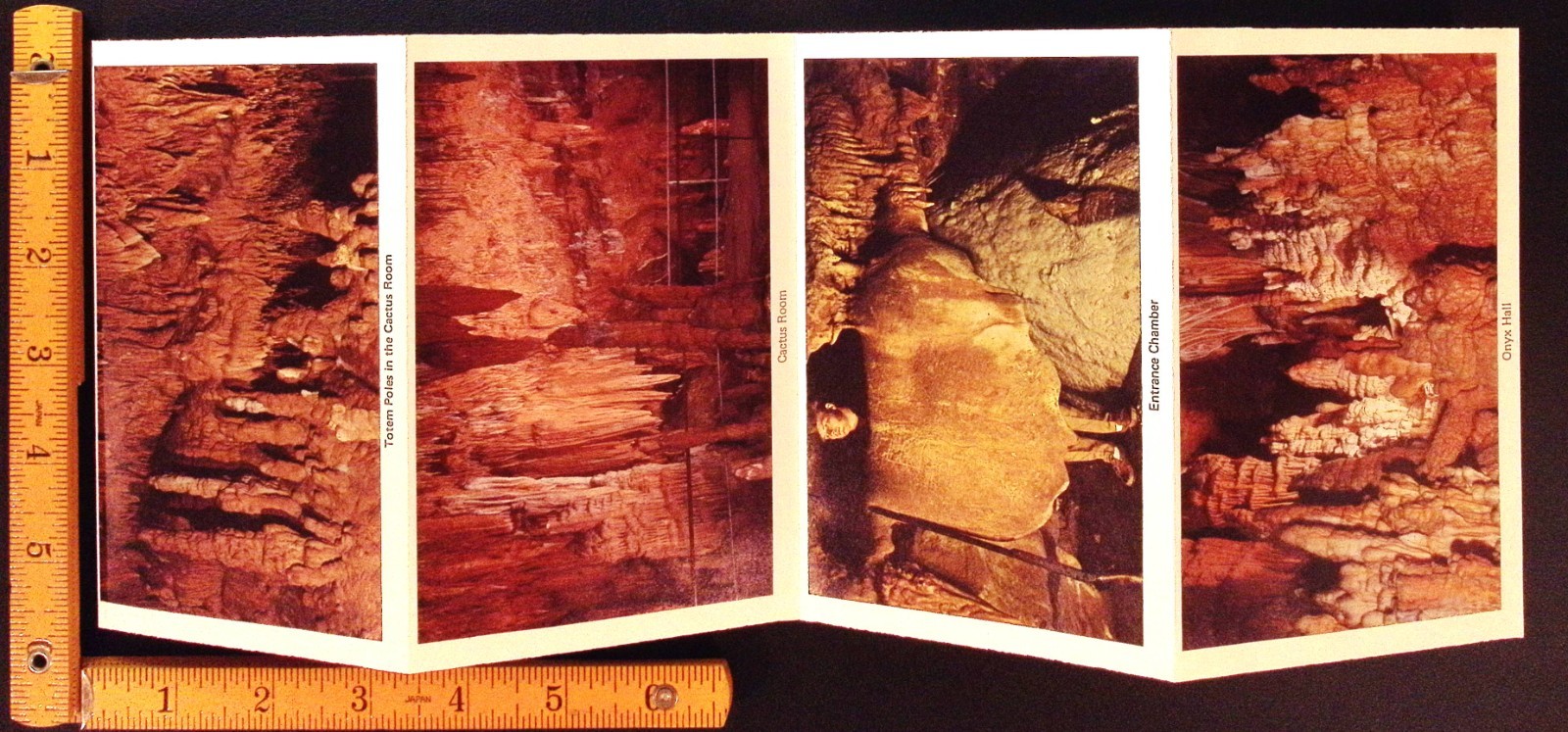 Onondaga Cave Vintage Folding Picture Postcard – Leasburg, Missouri