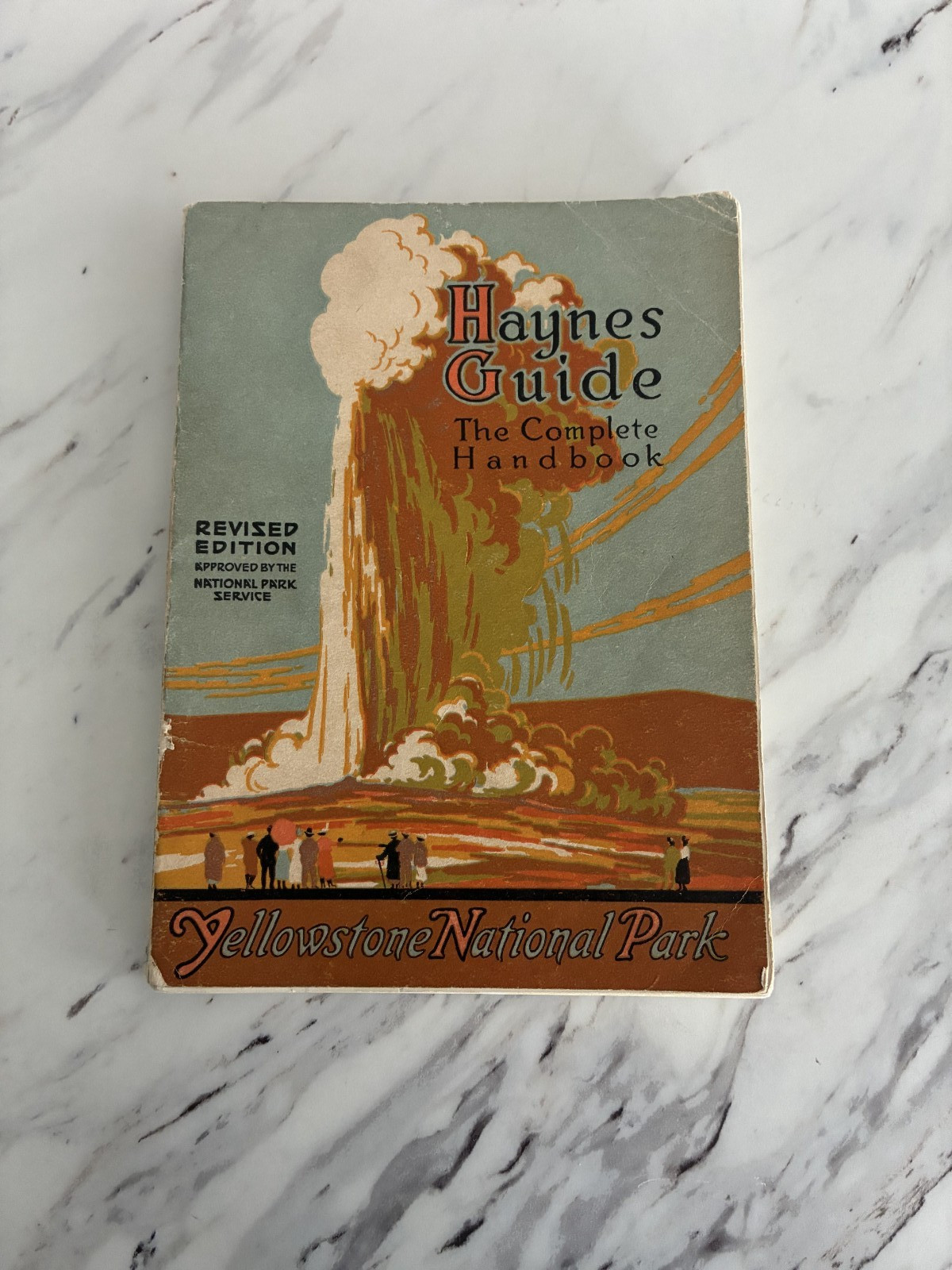 Vintage 1921 Haynes Guide Yellowstone National Park Handbook Book With Map 160pg