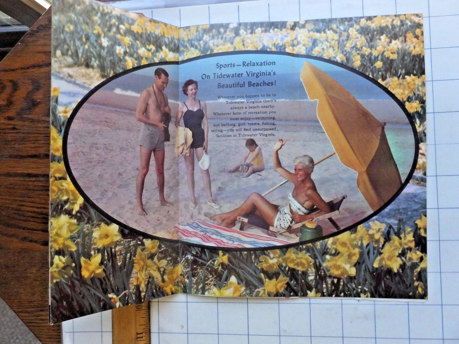 1950’s Tidewater Virginia Historyland brochure. Highways U.S. 17 and VA 3.