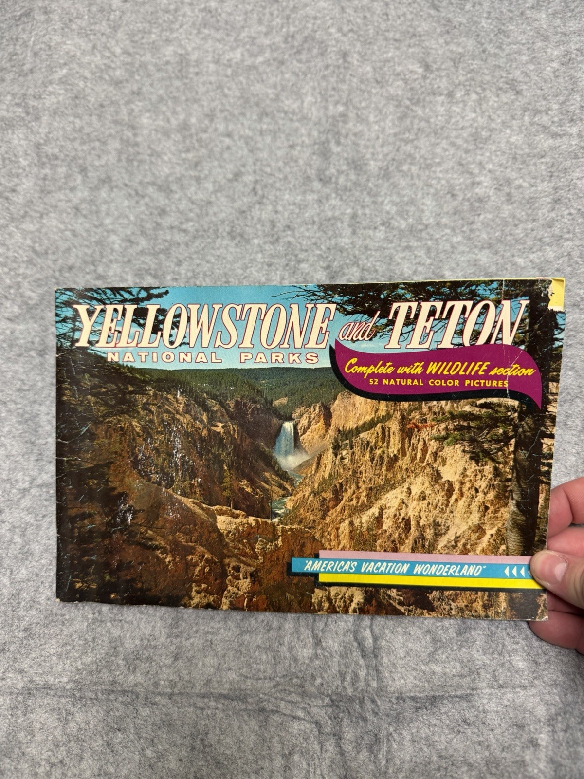 Vintage 1960s Yellowstone National Park memorabilia lot of 3